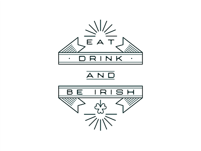 St. Patrick's Day Lettering app bannersnack clean design flat graphic design illustration lettering minimal