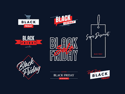 Black Friday Badges app badge black friday creatopy design graphic design lettering set typo typography vector