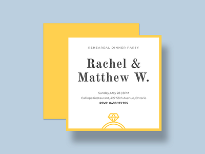 Rehearsal Dinner Invitation