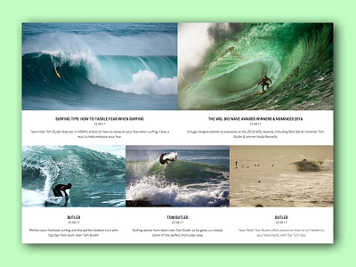 Blog Page blog clean design flat layout minimal surf ui ux web design website