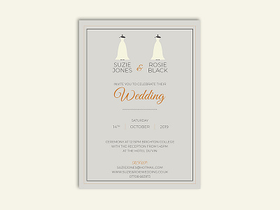 Wedding Invite branding clean design illustration invite invite design photoshop typography ui vector wedding wedding invite