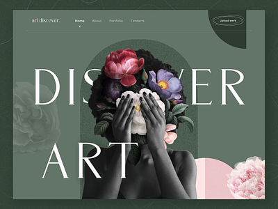 Art Discover art concept creativity design figma illustration inspiration peonies ui web web design