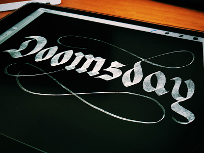 Doomsday custom type custom typography hand drawn hand drawn type hand drawn typography hand lettered hand lettering hand lettering logo lettering lettering art lettering challenge type type art typographic typography typography art typography design