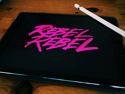 Rebel Rebel custom type custom typography hand drawn hand drawn type hand drawn typography hand lettered hand lettering hand lettering logo lettering lettering art lettering challenge type type art typographic typography typography art typography design