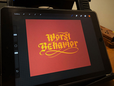 Worst Behavior custom type custom typography graphic design hand drawn hand drawn type hand drawn typography hand lettered hand lettering hand lettering logo handlettering illustration lettering lettering art lettering challenge type type art typographic typography typography art typography design