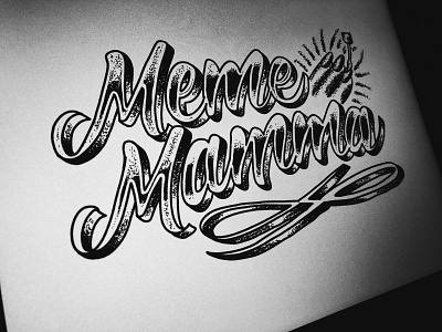 Meme Mamma custom type custom typography graphic design hand drawn hand drawn type hand drawn typography hand lettered hand lettering hand lettering logo handlettering illustration lettering lettering art lettering challenge type type art typographic typography typography art typography design