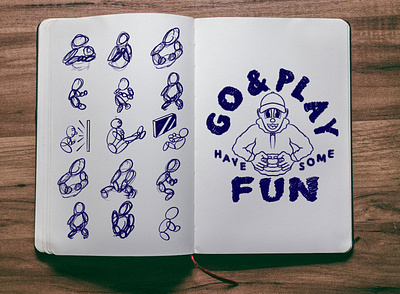 Go & Play character character art character concept character design character illustration characters custom typography drawing graphic design hand drawn hand drawn type hand lettered hand lettering hand lettering logo illustration illustration art lettering sketch sketchbook typography