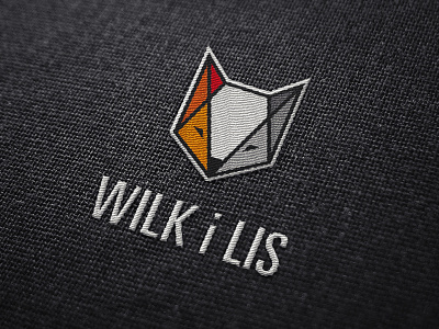 Wilk i Lis fox logotype wolf