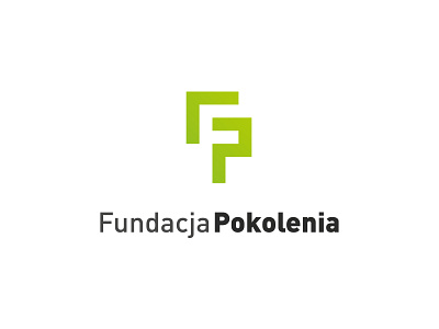 Fundacja Pokolenia foundation logo negative space