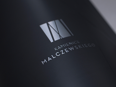 Kamienice Malczewskiego brochure cover logotype
