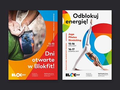BlokFit bouldering circle colorful poster