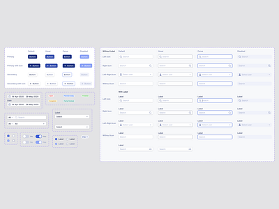 🪄 Components buttons checkbox chips components design design system dropdown input fields product design radio button search bar toggle switch typography ui ux