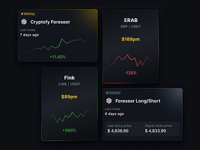 🪙 Crypto cards card design cards component design components crypto design interface product design typography ui ui design user experience user interface ux ux design