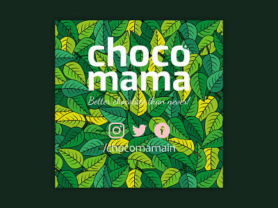 Leaves branding chocolate chocomama design product product design