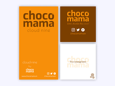 Chocomama Classic branding chocolate chocomama design label product product design sticker
