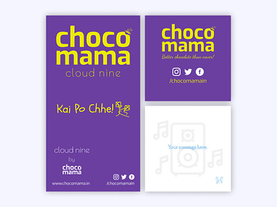 Chocomama Kite Festival branding chocolate chocomama design label logo product product design sticker