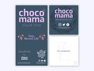 Chocomama Wedding branding chocolate chocomama design label logo product product design sticker