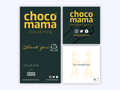 Chocomama Thank You branding chocolate chocomama design label logo product product design sticker