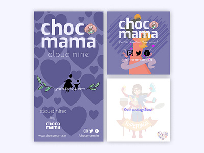 Chocomama Mother S Day branding chocolate chocomama design label logo product product design sticker