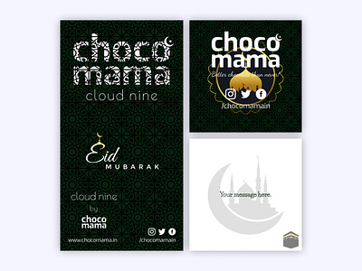 Chocomama Eid branding chocolate chocomama design label logo product product design sticker