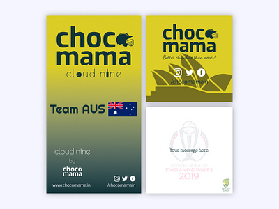 Chocomama Cricket branding chocolate chocomama cricket design label logo product product design sticker