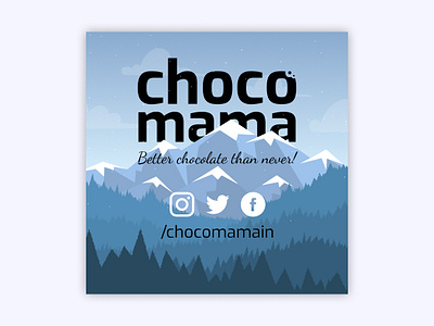 Chocomama Mountain branding chocolate chocomama design label logo mountain mountains product product design