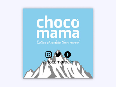 Chocomama Mountain branding chocolate chocomama design label logo mountain product product design