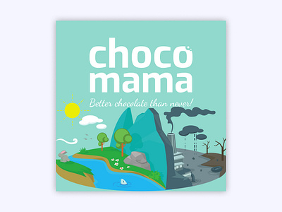 Chocomama - Protect Earth branding chocolate chocomama design label logo pollution product product design