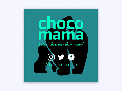 Chocomama branding chocolate chocomama design label logo product product design sticker