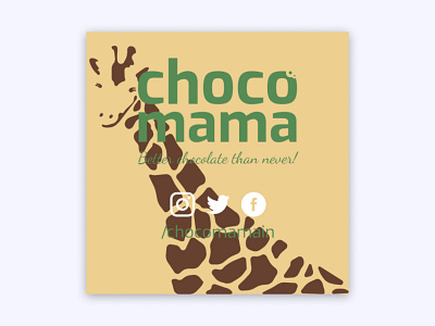 Chocomama 6 branding chocolate chocomama design label logo product product design sticker