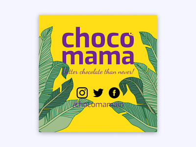 Chocomama Plant branding chocolate chocomama design label logo plants product product design sticker