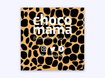 Chocomama Cheetah branding cheetah chocolate chocomama design label logo product product design sticker