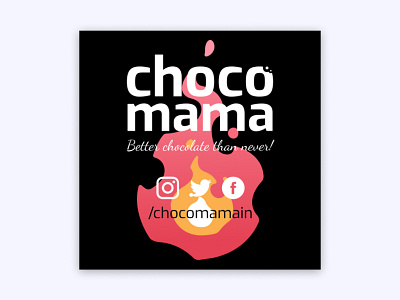 Chocomama Inner Flame branding chocolate chocomama design flame label logo product product design sticker