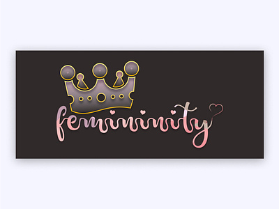 Femininity design femininity graphic graphic design logo logo design typography vector web design