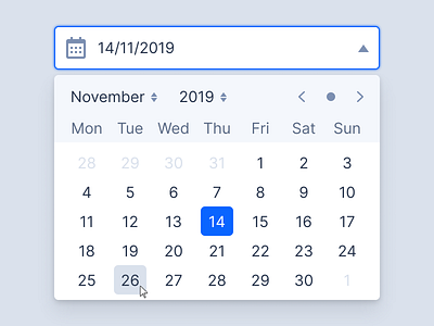 Date Picker for Meal Mill calendar date picker design meal mill product design typography ui ux web app web design