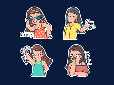 Sticker set for Flock