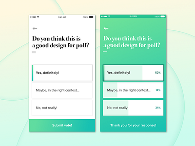 Poll app - concept