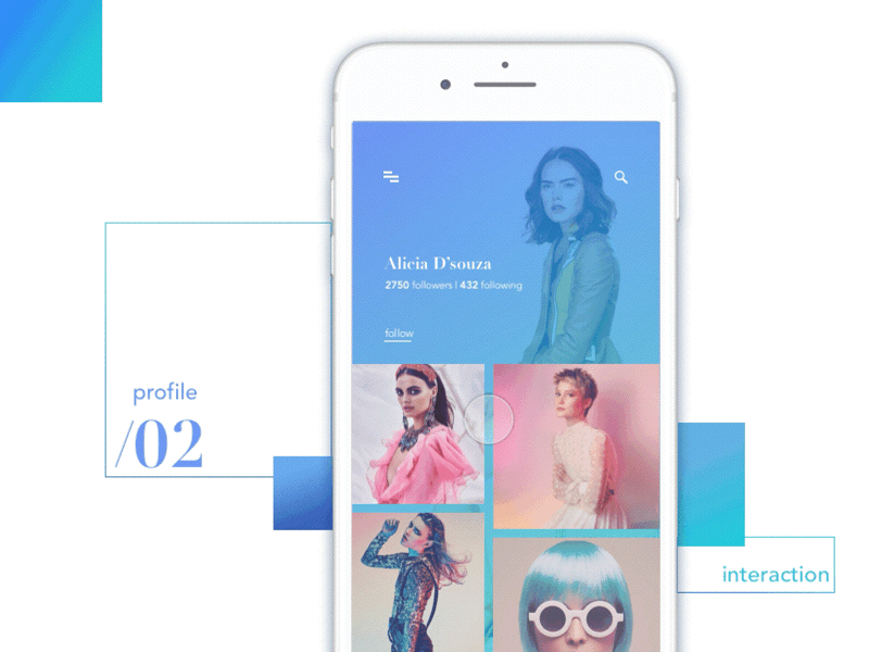 Profile Concept - 02 app bookmyshow concept design gallery people photo profile prototype redesign ui ux