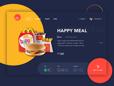 Website concept - McDonald's