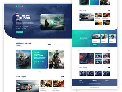 Game Blog Landing Page