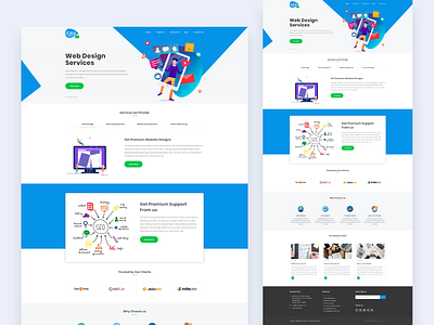 Web Design Services Landing page