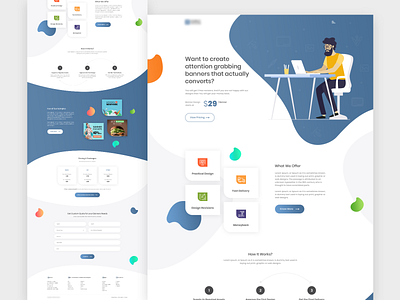 Digital agency landing page by Bhavesh Patel on Dribbble