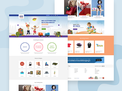 Toys store Landing page