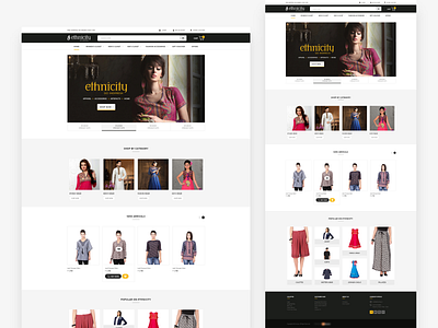 Fashion store home landing page design branding design ecommerce icon illustration online online shopping online store retail store shopping shopping website typography ui vector web website