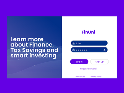 Login Finance Platform app design finance app login page platform web