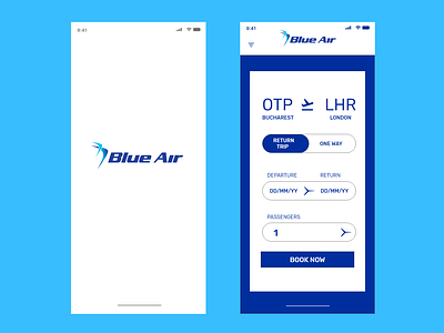 Blue Air Mobile App Concept