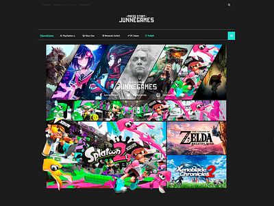 -Press Start- JunneGames Web Design Concept