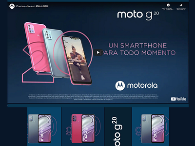 MicroSite Design MockUp for Motorola illustrator ui ux web design