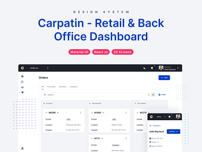 Carpatin - Admin Dashboard Design System