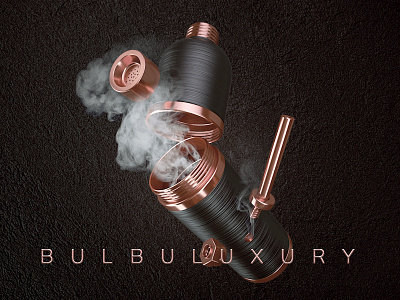 Bulbulator 3d bulbulator cinema4d design illustration industrial luxury product render smoking